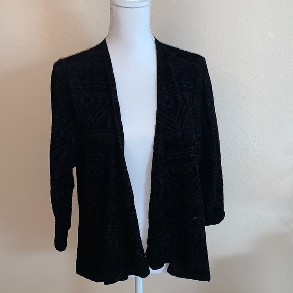 Torrid geo flock Jersey Hilo cardigan - Picture 4 of 6